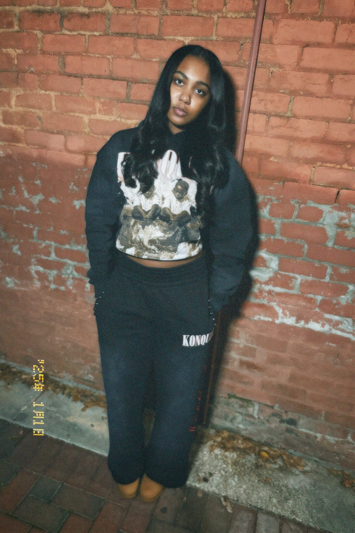 BLACK STUDDED PANTS