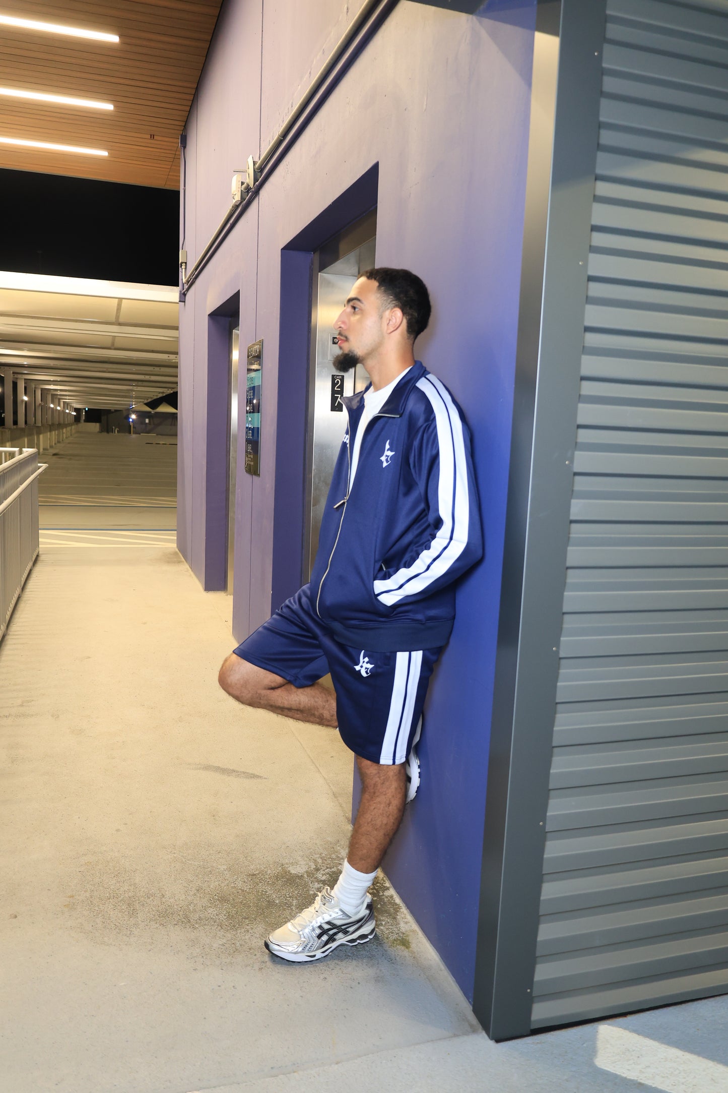 NAVY BLUE TRACKSUIT SHORTS
