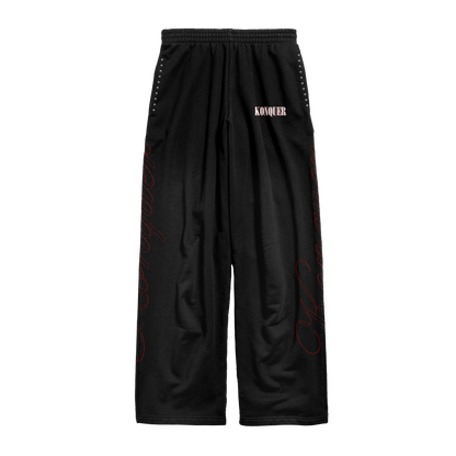 BLACK STUDDED PANTS