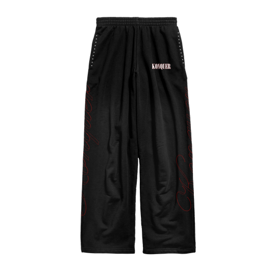 BLACK STUDDED PANTS
